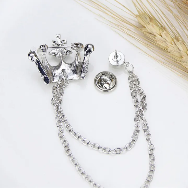 Crown%20Brooch%20Korean%20British%20Style%20Chain%20Crown%20Brooch%20Suit%20Tassel%20Chain%20Lapel%20Pin%20Badge%20Retro%20Men%20Accessories%20Wedding%20Banquet%20-%20Image%206
