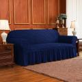 Royal Blue Color Turkey stretchable Fabrics Sofa Cover For Regular Size Sofa.