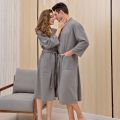 Autumn Winter Water Absorption Bath Robe Shower Towel Men Resort Spa Waffle Cardigan Bathrobe Plus Size Male Hotel Dressing Gown. 