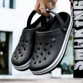 2020 Boy Sandals Crocks Summer Hole Shoes Crok Rubber 0 Men's EVA Garden Shoes Black Beach Flat Men Sandals Slippers. 