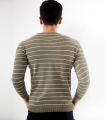 Masculine Light Olive  Full Sleeve Sweater For Men For Men. 