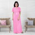 4 Part Satin Solid Women Nighty Set - Night Dress For Women - Night Dress For Women - Night Dress. 