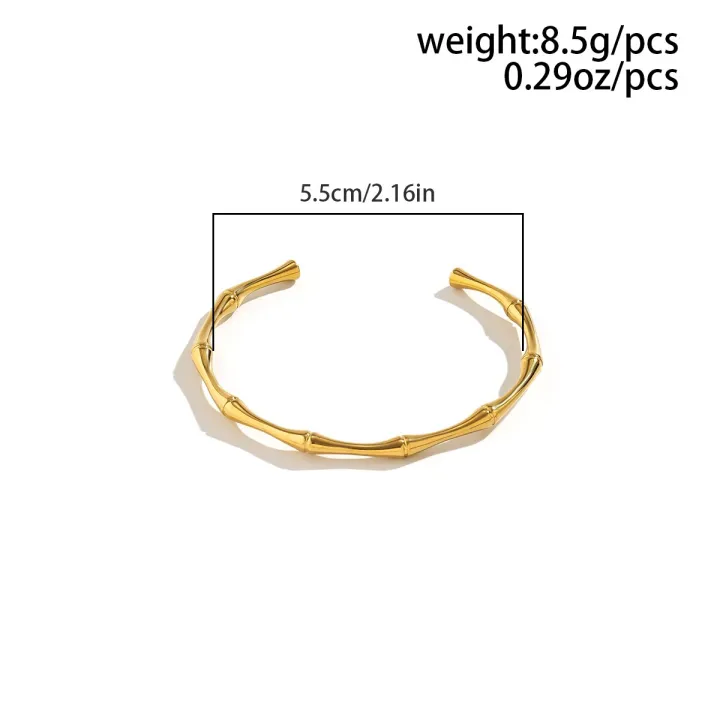 Punk%20Gold%20Color%20Bamboo%20Joint%20Open%20Cuff%20Bangles%202023%20Trend%20Bracelet%20for%20Women%20Men%20Classic%20Charm%20Bracelet%20Couple%20Hand%20Jewelry%20Gift%20-%20Image%204