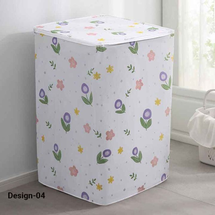 1pc%20Waterproof%20Washing%20Machine%20Cover,%20Top%20Loading%20Washing%20Machine%20Cover,%20Arranged%20Roller%20Laundry%20Dustproof%20Protector%20-%20Image%208
