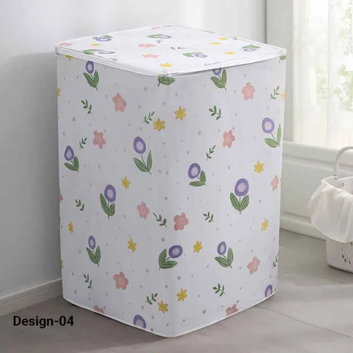 1pc%20Waterproof%20Washing%20Machine%20Cover,%20Top%20Loading%20Washing%20Machine%20Cover,%20Arranged%20Roller%20Laundry%20Dustproof%20Protector%20-%20Image%208