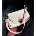 Xiaohongshu same style 2023 Niche new style 2 Shoulder Strap Retro Lock Soft Leather Underarm Bag Shoulder Crossbody Soft Leather Bag. 