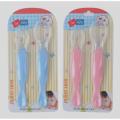 Silicone Feeding Double Spoon For Baby -2PCS ((Multicolor)). 