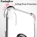 Casinglee For Realme 7 Pro Soft Case Clear Transparent Airbag Protector Shockproof Car Magnetic Holder Ring Phone Cover Realme7 Pro Phone case. 