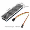 Max7219 Max-7219 7219 Red Dot Matrix Module 4 In 1 8×8 Dot Microcontroller Line Display With 5 Pin Cables For Interfacing Arduino Electronics Circuitry & Parts - Multi Plug.