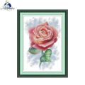 Joy Sunday Cross Stitch Kits Pink Rose Pattern Printed Counted Aida Fabric 16CT 14CT 11CT Art Craft DIY Embroidery Kit New Hot.
