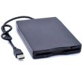 Portable External 3.5 USB 1.44 MB FDD Floppy Disk Drive Plug Play for PC Windows 2000/XP/Vista/7/8/10 Ma-c 8.6 or Upper Black. 