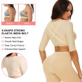 Upper Arm Shaper Sleeve Compression Top Women Push Up Breast Post Surgery Front Closure Bra Shapewear Back Support Cropped Tops.