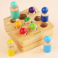 CPC Montessori Teaching Aids Montessori Early Education Educational Toys 2-3-4 Year Old Children Wooden Socket Cylinder. 
