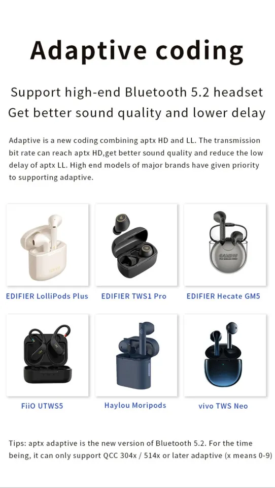 USB Bluetooth Adapter Audio Transmitter Qualcomm QCC3040 24Bit