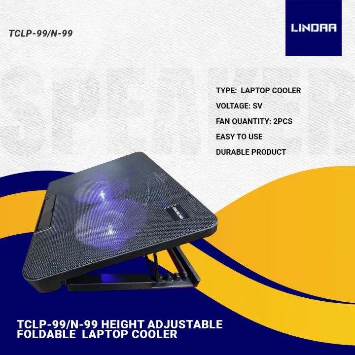 TCLP-99/N-99%20Height%20Adjustable%20Foldable%20USB%20Plastic%20Double%20Fans%20Laptop%20Cooler%20Cooling%20Pad%20Stand%20Lindaa%20-%20Image%203