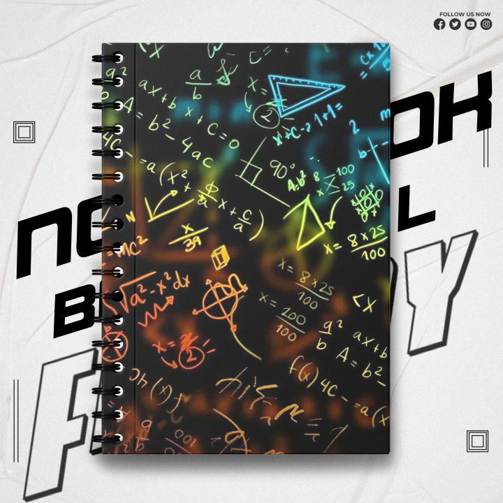 Notebook Aesthetic Math Doodle Theme Ai Edition Artiqulate Journal Writing Pad K752