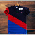 Trendy Fashionable Contrast Cotton Polo Shirt For Men. 