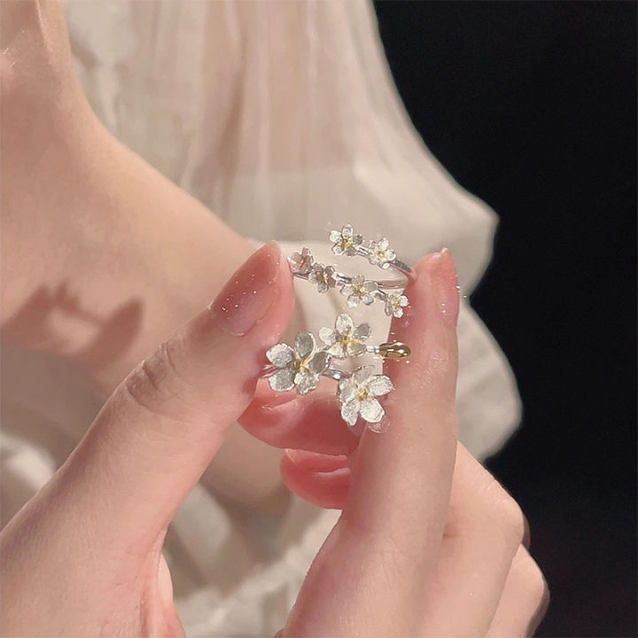 Delicate%20Flower%20Opening%20Adjustable%20Rings%20For%20Women%20Silver%20Color%20Minimalist%20Finger%20Ring%20Engagement%20Fine%20Jewelry%20Female%20Gift%20-%20Image%203
