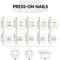 24pcs press on nails short Square Love Design press on nails black french tip press on nails cute nail press on acyrlic na.