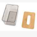 Premium Clear Tissue Box Organizer Portable Toilet Paper Holder for Living Room Home Napkin Storage Solution. 