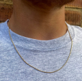 Stylish Men Stainless Steel Flat Snake Neck Chain.