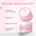LAIKOU Japan Sakura Face Cleanser Sakura Cream Face Serum Brightening Whitening Cherry Blossom Skin Care Set 3pcs. 