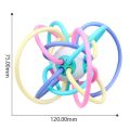 Baby Silicone Manhattan Ball Macaron Color Hand Teether CN -1pcs.