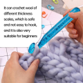 25 mm Crochet Hook Set Kit Large Acrylic 20 mm Crochet Hook with 10 Pcs Markers Perfect for Chunky Yarn. 