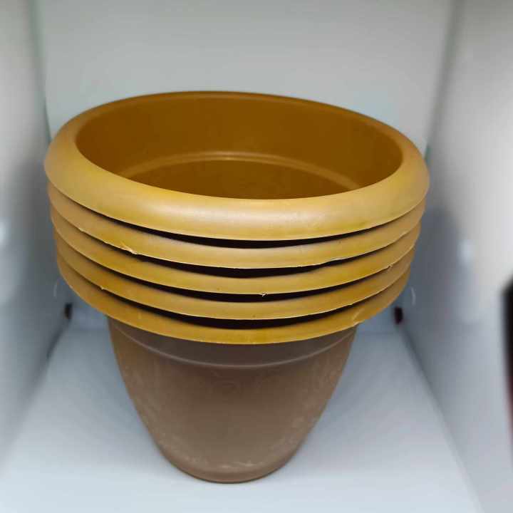 8"%20Esha%20Flowers%20Tob%208%20Pis%20+%20Gift%20(Brown%20Color)%20-%20Image%202