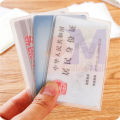 2Pcs Transparent Cover Silicone Plastic-Cardholder Case Protect Cards Student Cardholder. 