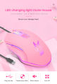 USB Wired Gaming Mouse Cool Lighting Type-C Portable Power saving mouse Creative mouse  Computer. 