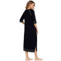 Zipper Women Sleepwear Pajama Maternity Dress 3/4Sleeve Nursing Baby Breastfeeding Nightdress Pregnancy Dress пижама хлопок. 