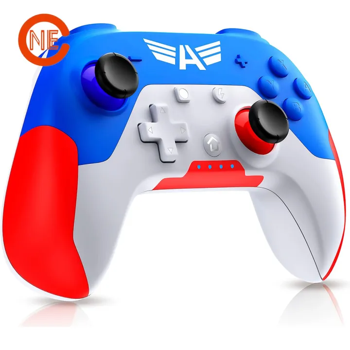 NE Wireless Switch Pro Controller Bluetooth Gamepad with Turbo/6-axis Gyro/Wakeup/Joystick for Nintendo Switch/Lite/OLED