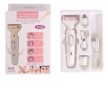 4-in-1 Electric Razor for Women - Rechargeable Painless Body & Facial Hair Remover, Bikini Trimmer for Legs, Underarm & Face, Portable Women's Shaver Set with Smooth Glide Technology.