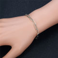 【Daily Necessities For Anyone Store】Men Chain Bracelet Stainless Steel Paperclip Link Chain Bracelet for Men Women Punk Wrist Jewelry Braslet. 