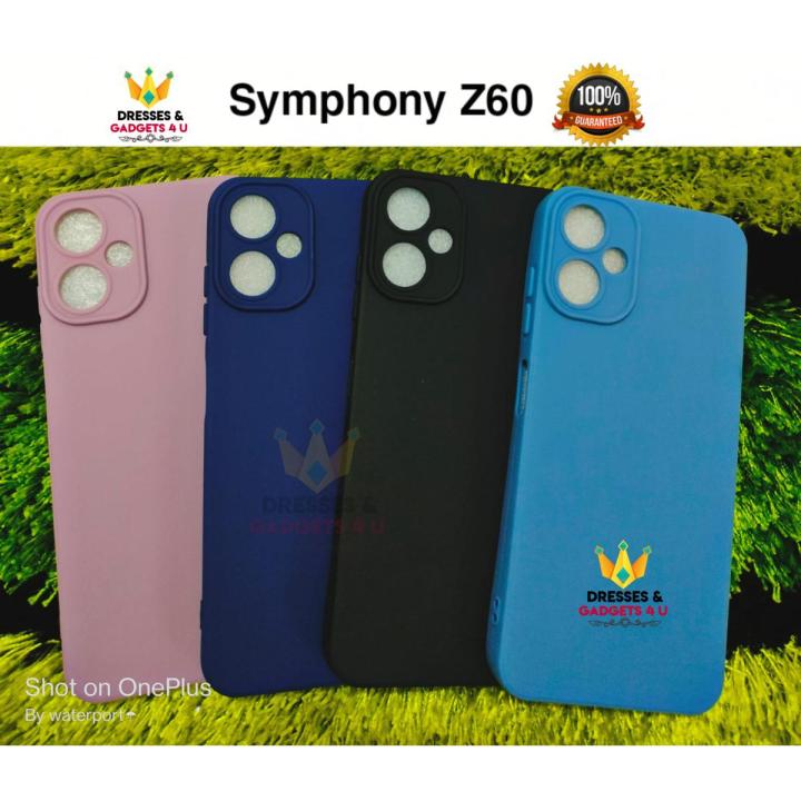 Symphony Z60 Back Cover Soft Silicon Matte Finish Longlasing Using With Camera Protection Back Case Symphony Z60 Premium Quality Z 60 (Back Case Cover For Smartphone)