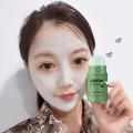 Green Tea Mask Blackhead Remover Mask Acne Removal Cleaning Mud Green Tea Cleansing Stick Eggplant Masks Face Skin Care Masks. 