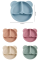 Baby food grade silicone suction & oven proof food plate. 