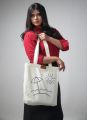Crafty Tottes Beach Hand Painted Trendy Fashionable Premium Canvas Tote Bag with High Quality Zipper for Man and Women.