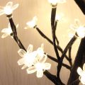 Beautiful Night Cherry Blossom Tree Light,17inch 40LED Lighted Tabletop Artificial Flower Bonsai Tree Lamp USB Powered Gifts for Home Decor.
