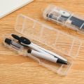 With Pencil Refills Lead Compass Drawing Set High Precision Pencil Attachment Math Geometry Tools Math Art Geometric Drawing Ruler School Supplies.