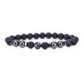 Anti-Swelling Black Obsidian  Stone Anklet Adjustable Weight Loss Magnet Bracelets Anklet for Women Men. 