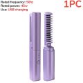 Small Hair Straightener Heating Comb Straightener for Wig USB Hair Curler Hot Comb Wet and Dry Hair Heating Brush Styling Combs. 