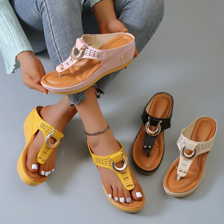 Factory%20direct%20sales%20independent%20station%20foreign%20trade%20summer%20new%20plus%20size%20women's%20shoes%20beach%20clip%20wedge%20sandals%20women's%20Europe%20and%20the%20United%20States%20-%20Image%202