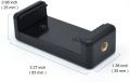 Smartphone Holder Mount For Universal Tripod Monopod Stand - Tripod Phone Holder. 