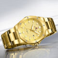 NAVIFORCE NF9200 Golden Stainless Steel Analog Watch For Men - Golden. 