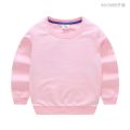 New foreign trade children's sweatshirt Korean version of children's clothing boys and girls tops baby spring and autumn solid color long sleeves.