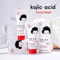 Kojic Acid Facial Cleanses Deep Cleansing Skin Care Korean Wash Face With Foam Moisturizing Fix Dark Spots Brighten Skin 100g. 
