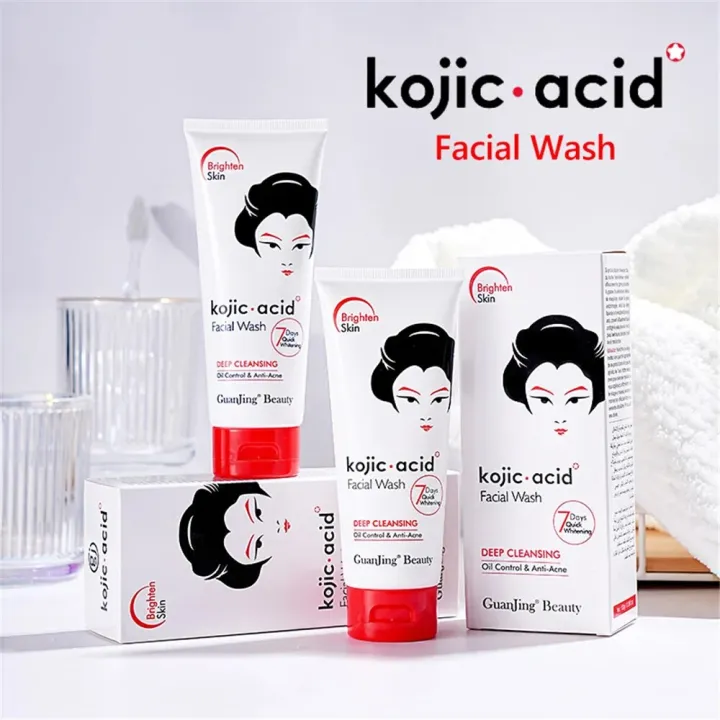 Kojic%20Acid%20Facial%20Cleanses%C2%A0Deep%20Cleansing%20Skin%20Care%C2%A0Korean%20Wash%20Face%20With%20Foam%C2%A0Moisturizing%20Fix%20Dark%20Spots%20Brighten%20Skin%20100g%20-%20Image%202