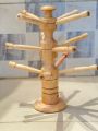 Churir Alna Wooden Stand with 12 Rods Traditional Bangle Holder for Easy Storage and Display.
